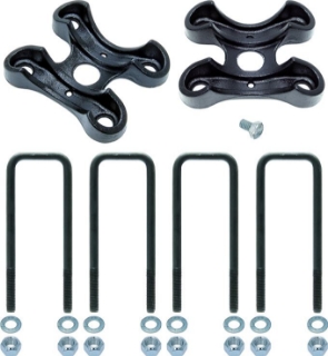 Picture of 4-Inch U-Bolt & Spring Plate Plate Kit for Currie Raptor/F-150 Rear End