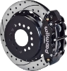 Wilwood 13-Inch Disc Brakes, Drilled & Slotted, Superlite Caliper Black