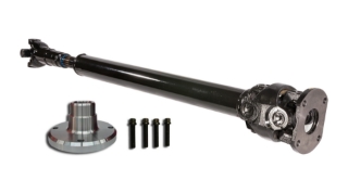 JL Rear 1350 Double Cardan Driveshaft and Transfer Case Flange with Hardware