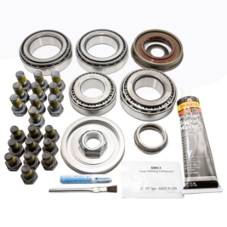 JK Rubicon 44 front axle master bearing/install kit contents