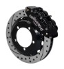 Optional Wilwood 13 in. Dynapro Drilled/Slotted 4-piston Black Caliper